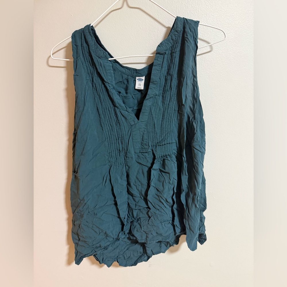 Old Navy Deep Teal Sleeveless Blouse